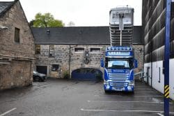 anlieferung-des-malzes-lastwagen-250x166 Glen Moray, ein neuer Stern der Speyside: Historisches, Aktuelles, Hintergründe