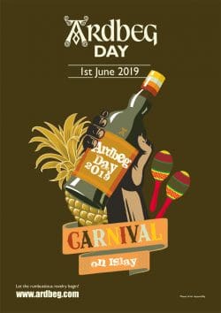 ardbeg-day-2019-event-poste-250x354 Der Ardbeg Day 2019 steht im Zeichen karibischen Karnevals