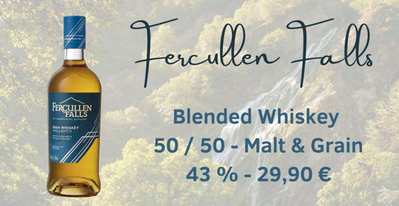 fercullen-falls-beldned-whiskey-malt-grain Neu bei Irish Whiskeys: Powerscourt Fercullen Falls und Fercullen 21yo