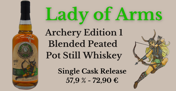 lady-of-arms-archery-edition-1 Lady of Arms – Neue Single Cask Reihe im Zeichen des Pot Still Whiskey